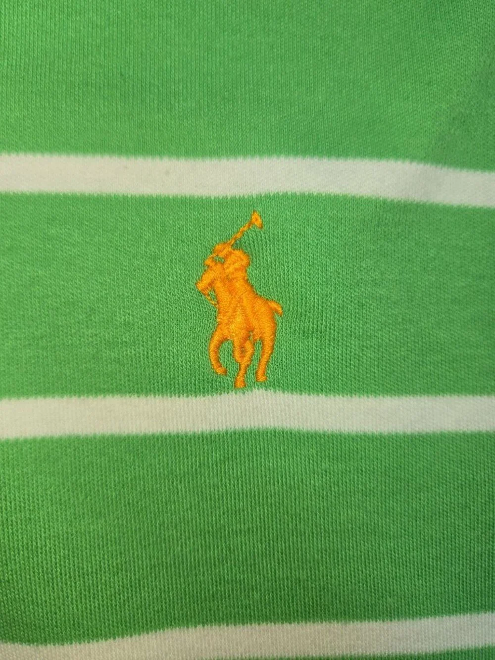 Polo Ralph Lauren Mens Soft Green Striped Polo XXL
